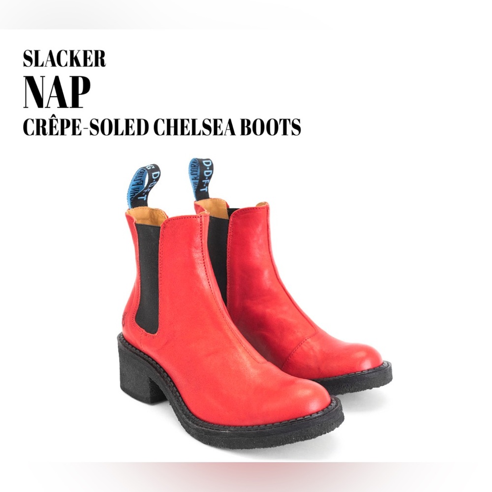 John Fluevog Slacker Nap - Vibrant Red Limited Edition